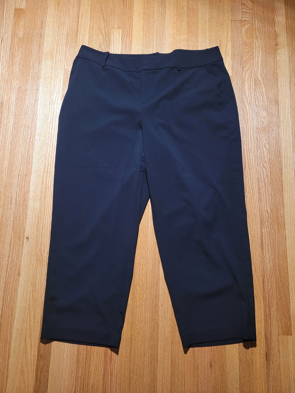 A New Day Women's Black Cropped Wide Leg Pants